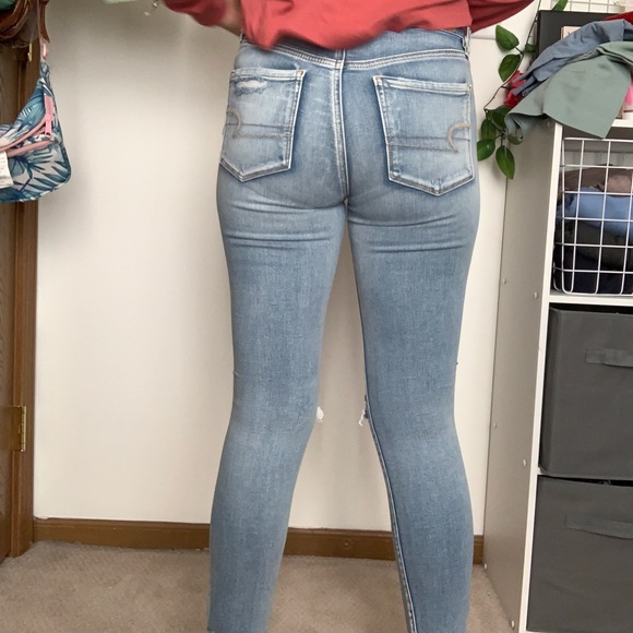 American Eagle hi rise jegging cropped jeans - Picture 3 of 4